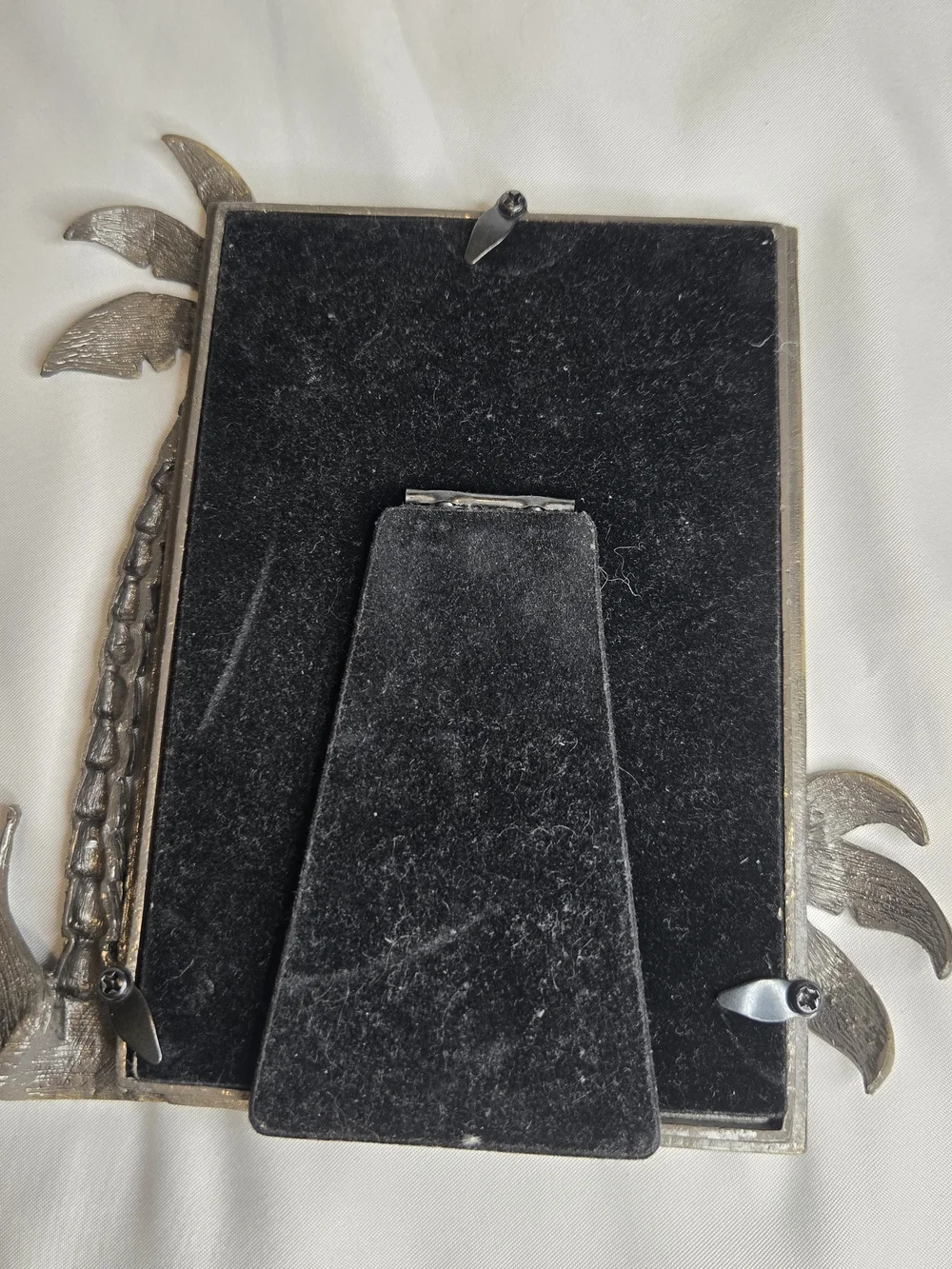 Bejeweled Regency Metal Palm Tree Photo Frame Amber Stones 4 x 6 Ashleigh Manor